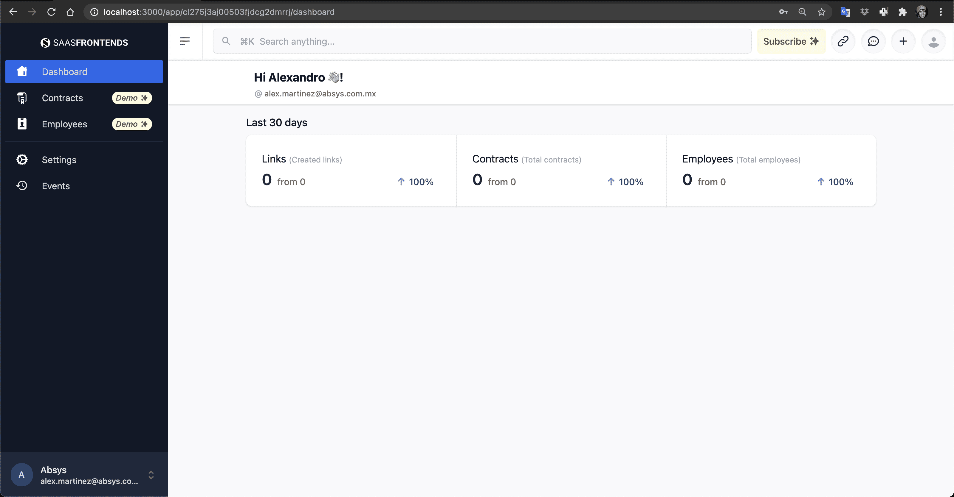 App Dashboard