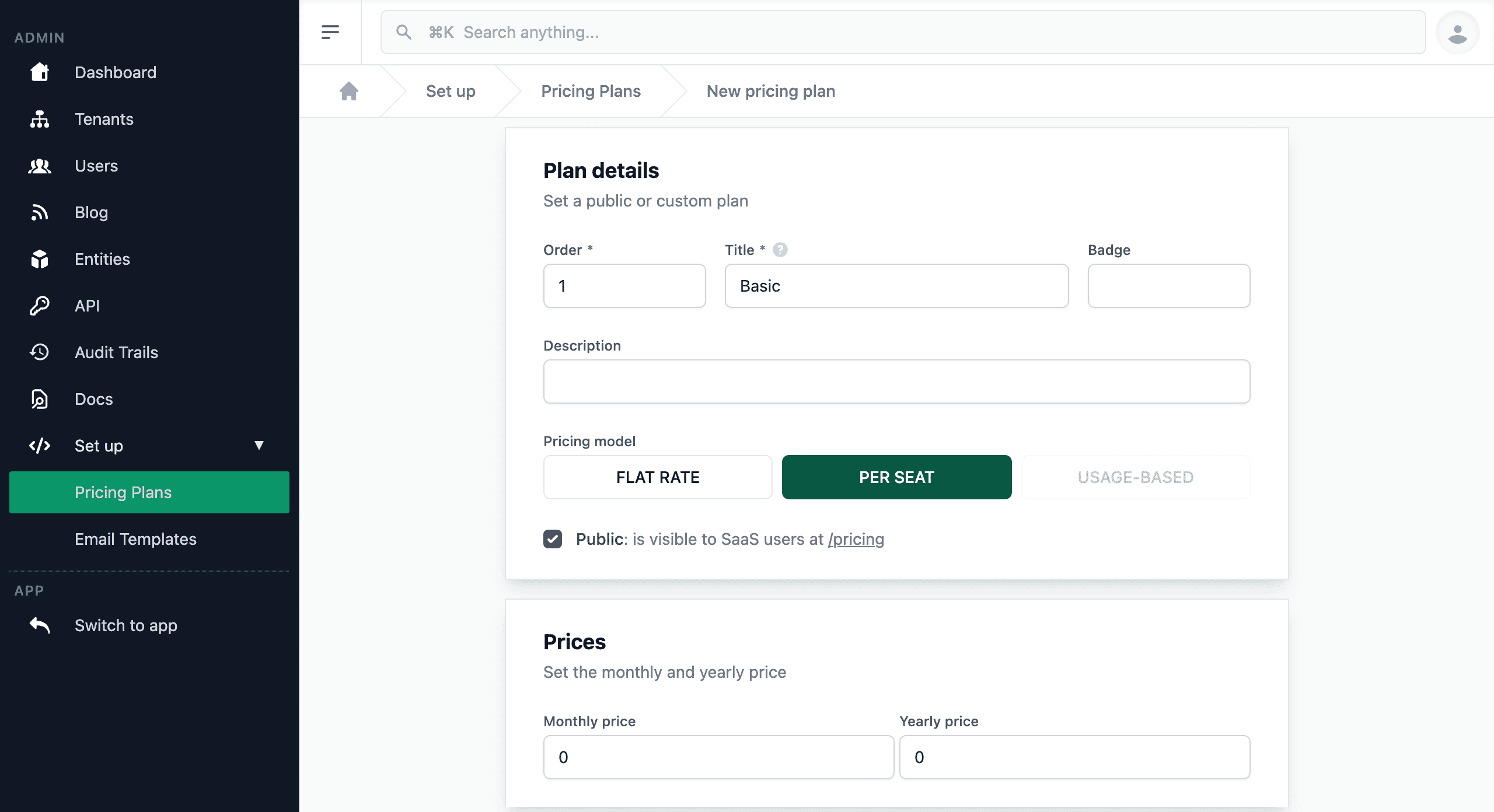 Per-seat Pricing Model