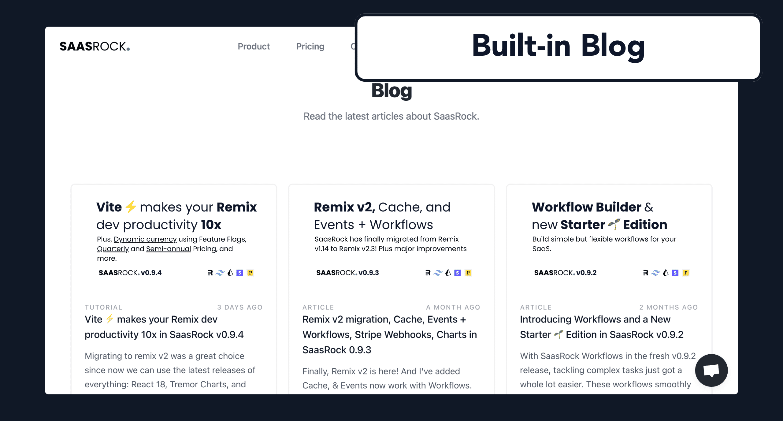 Built-in Blog