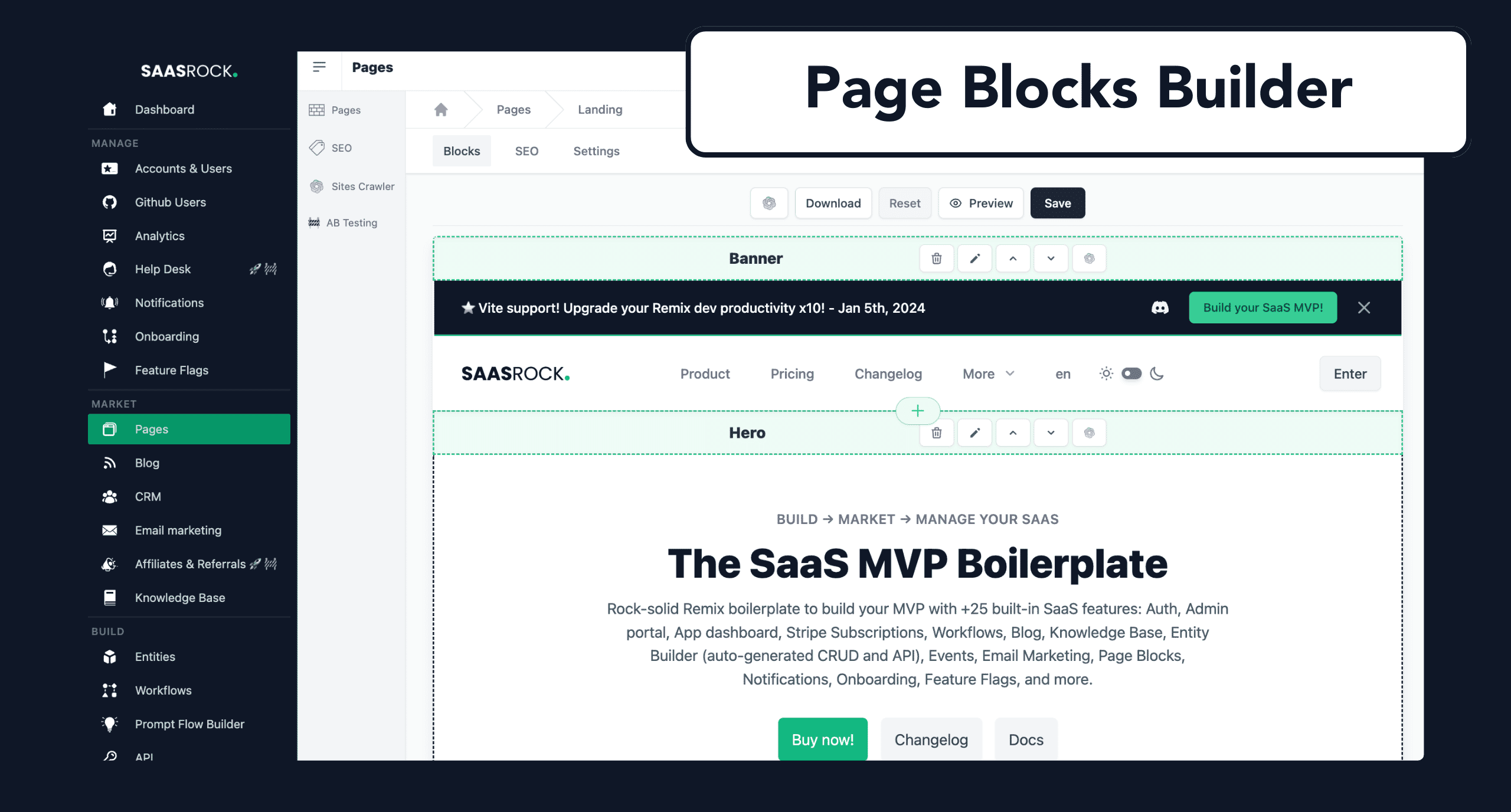 Page Block Builder