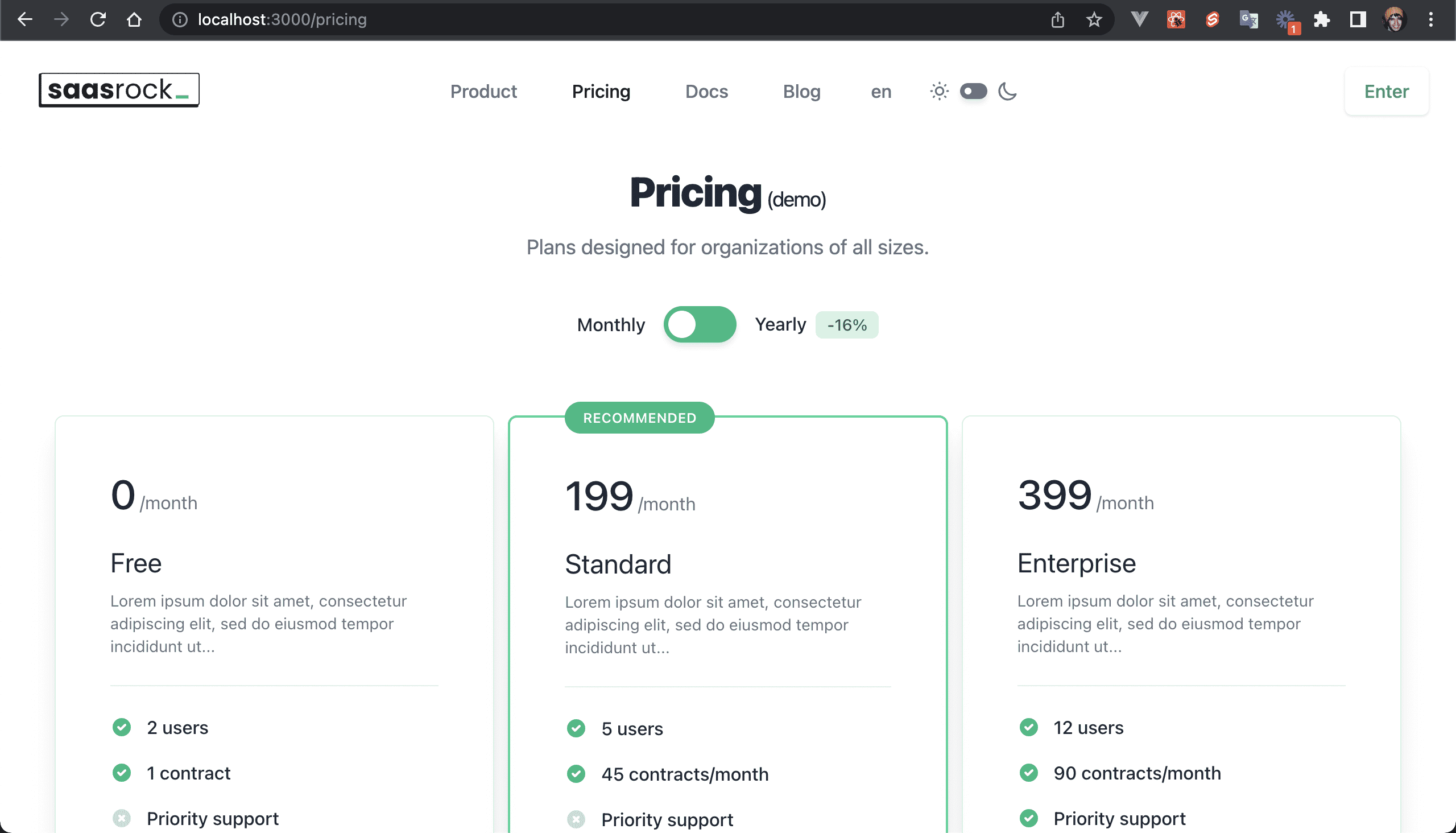 Pricing