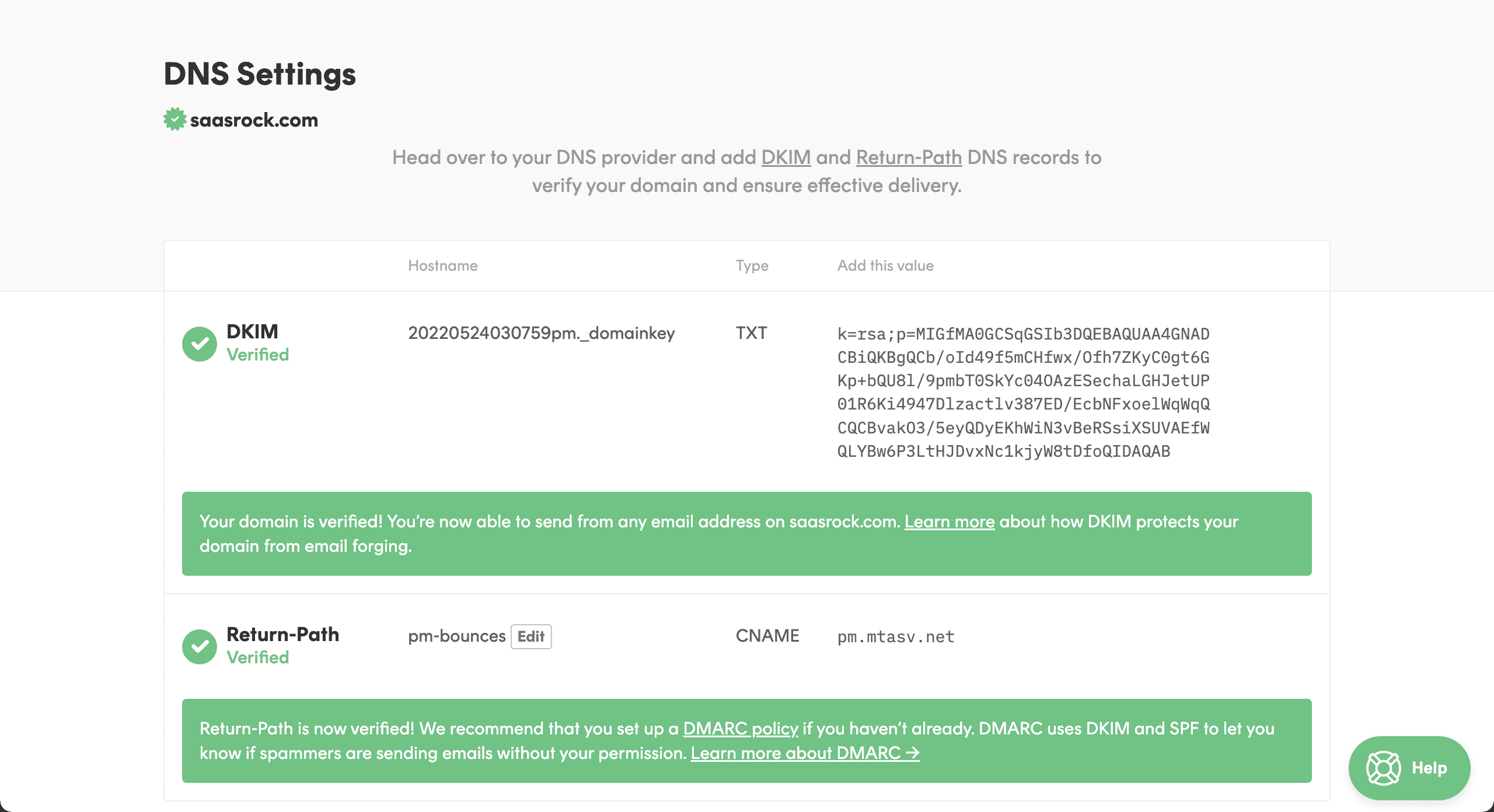 Domain Verification